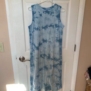 Old Navy Blue Tye Dye Dress - Small